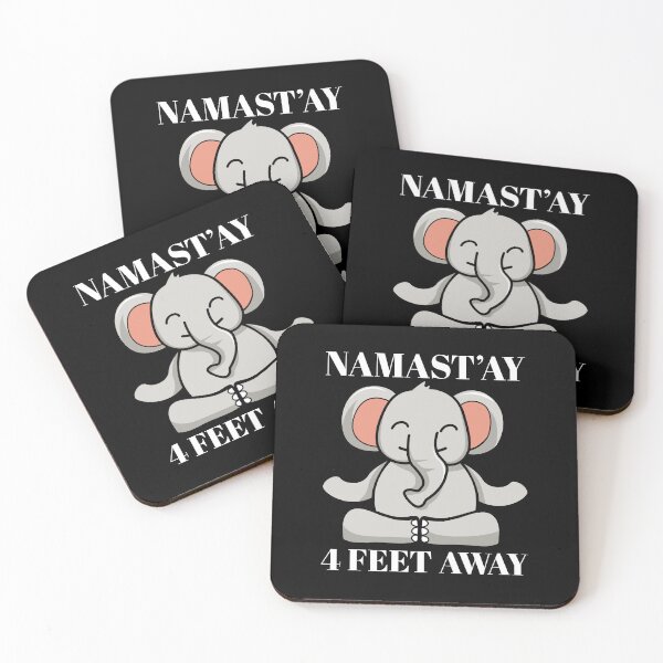Item preview, Namast'ay 4 Feet Away Yoga Instructor Yoga Lover designed and sold by GrumpyDadCo.