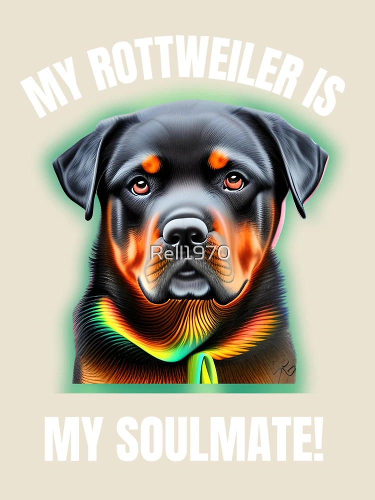 Thumbnail 4 of 4, Relaxed T-Shirt, Beautiful Rottweiler Design designed and sold by Rell1970.
