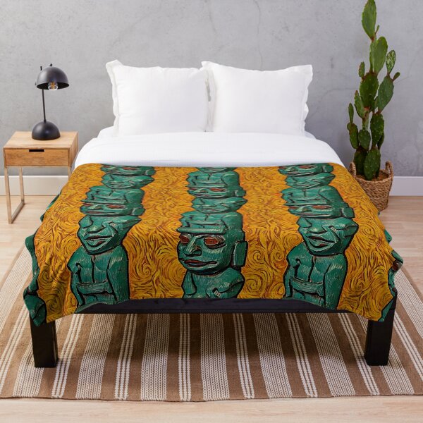 Item preview, Copy of Copy of Van Gogh Tiki Statue Hawaii Islander Island Painting designed and sold by StickerBird.