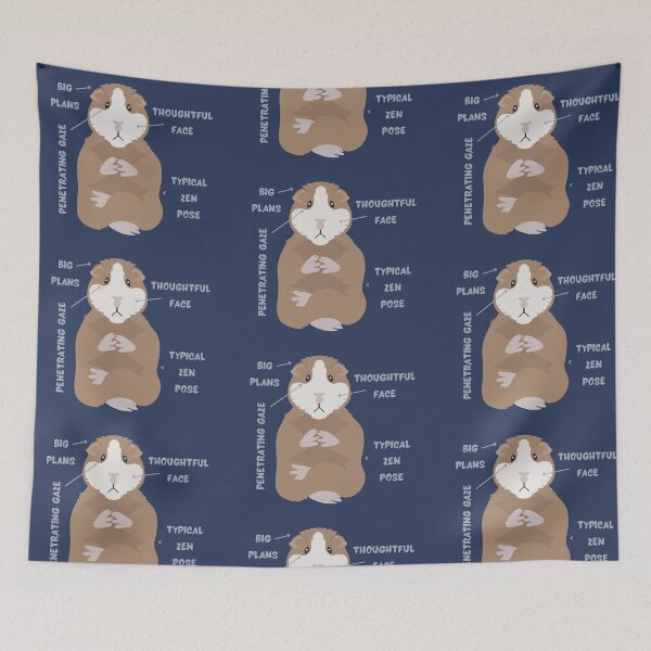 Item preview, Anatomy Of A Guinea Pig With Funny Labels designed and sold by st0n0ga.