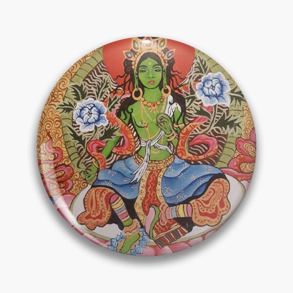Item preview, Green Tara, Original Art designed and sold by PirateSun.