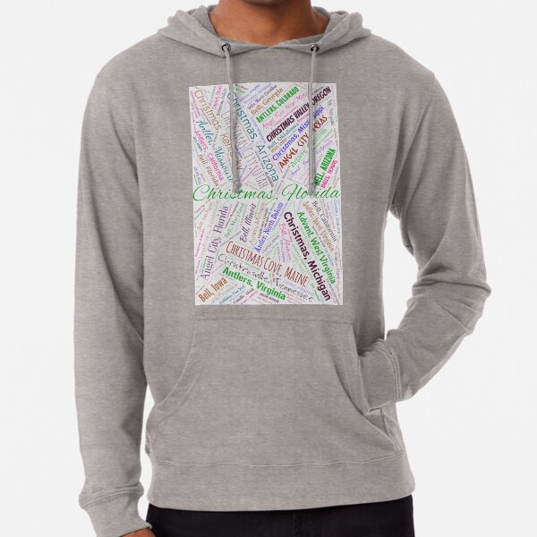 Sweatshirts with city sales names on them