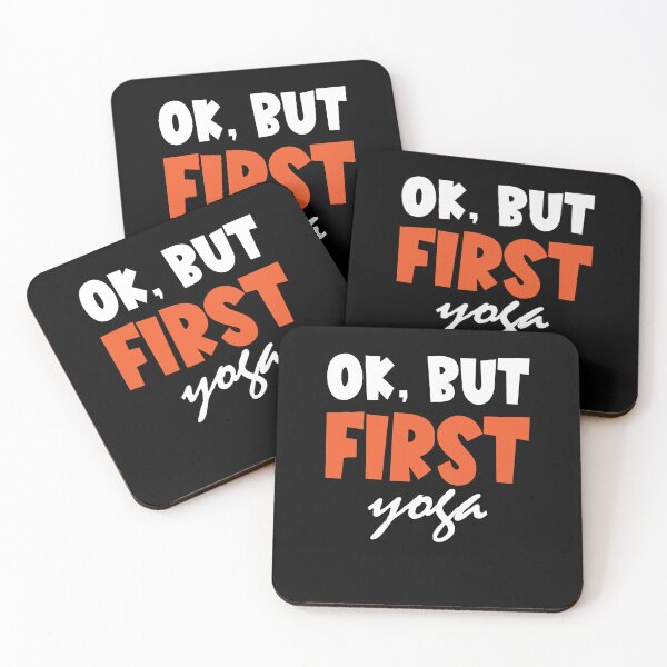 Item preview, Ok But First Yoga Fitness Yoga Instructor Meditate designed and sold by GrumpyDadCo.