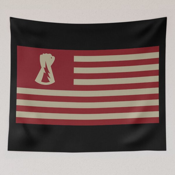 Item preview, Death Race 2000 United Provinces of America Fist Lightning Flash Movie Flag Gift designed and sold by Maljonic.