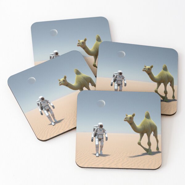 Item preview, A Desert Picture with a Camel and  an Astronaut designed and sold by ramazis.