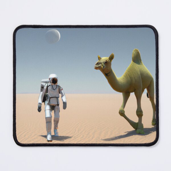 Item preview, A Desert Picture with a Camel and  an Astronaut designed and sold by ramazis.