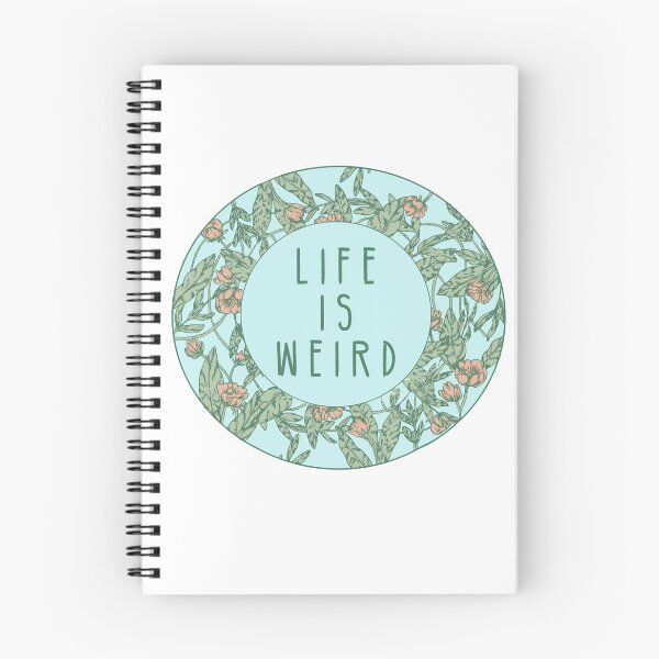 Item preview, Life Is Weird || Floral Typography designed and sold by chrystakay.