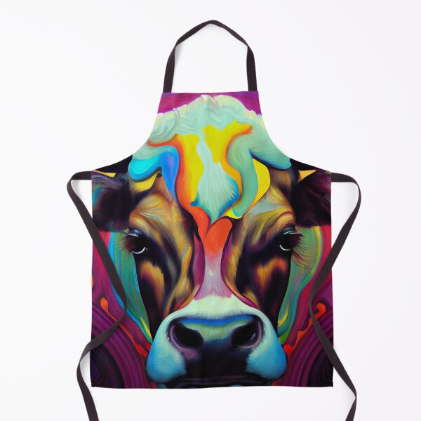Item preview, Erica: Psychedelic Cow Portrait designed and sold by Studio Axis.