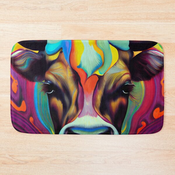 Item preview, Erica: Psychedelic Cow Portrait designed and sold by Studio Axis.