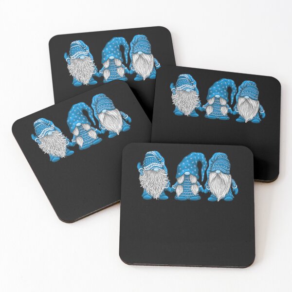 Item preview, Three gnomes in blue costume Christmas designed and sold by kenishahembree.