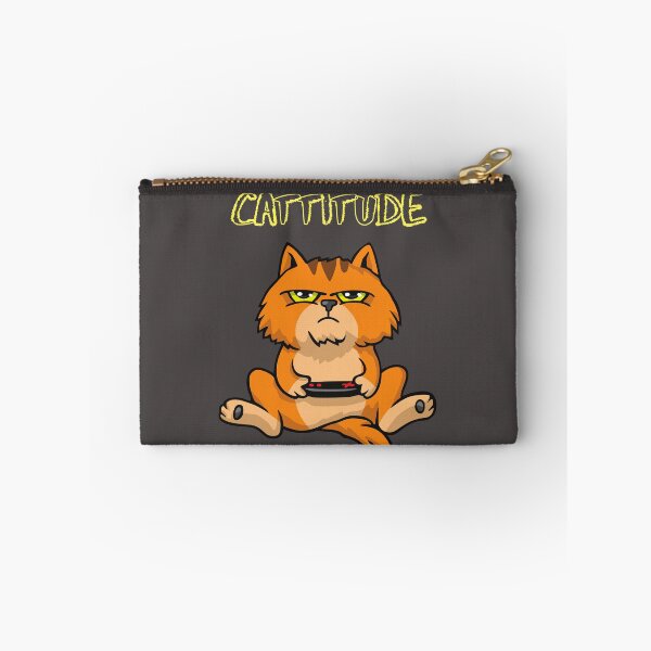 Item preview, Cattitude Ginger Cat video Gaming design designed and sold by t1n3333.