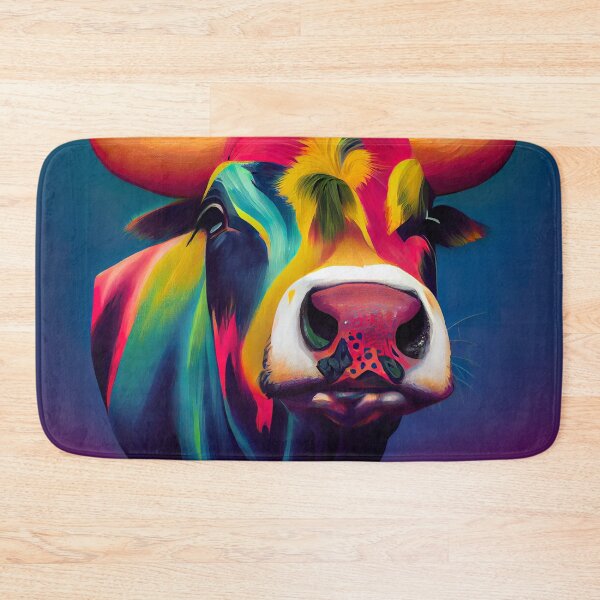 Item preview, Fred: Psychedelic Cow Portrait designed and sold by Studio Axis.