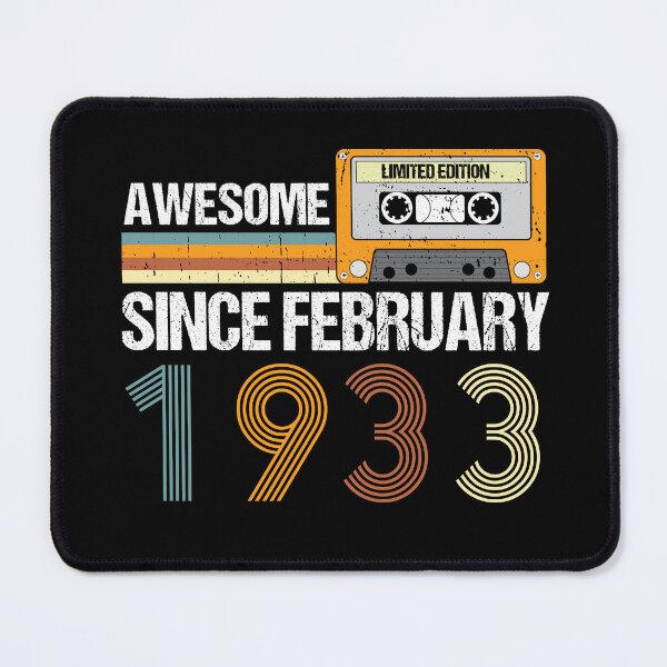 Item preview, Awesome Since February 1933 | 90th Birthday Gifts | 90 Years Old Gifts designed and sold by AMINE  ★★★★★.