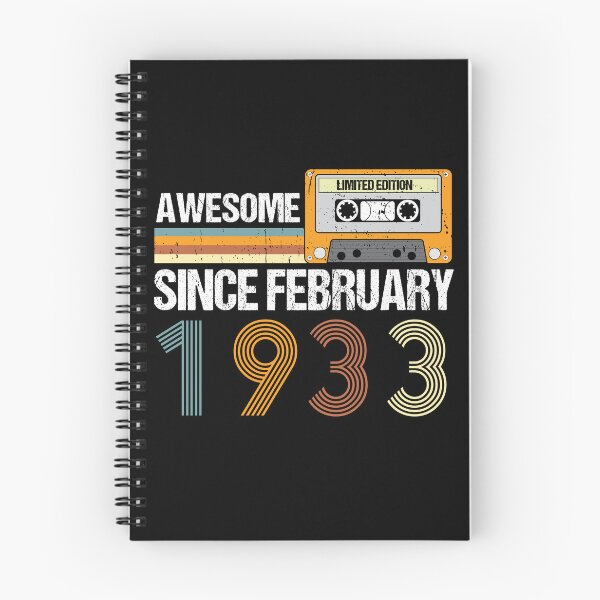 Item preview, Awesome Since February 1933 | 90th Birthday Gifts | 90 Years Old Gifts designed and sold by AMINE  ★★★★★.