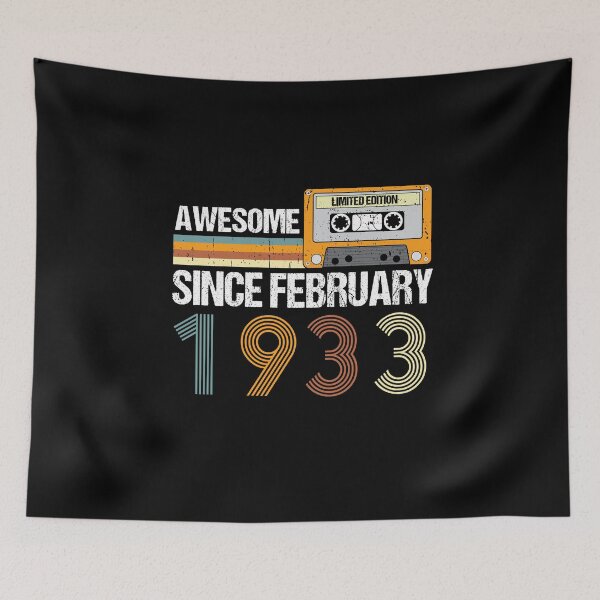 Item preview, Awesome Since February 1933 | 90th Birthday Gifts | 90 Years Old Gifts designed and sold by AMINE  ★★★★★.