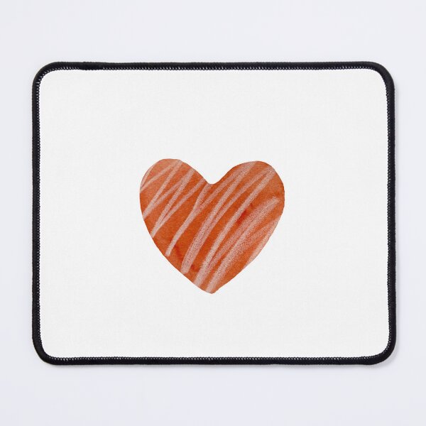 Item preview, Light red textured heart watercolor hand drawn designed and sold by Yana Mustafina | Boho Soulful Designs.