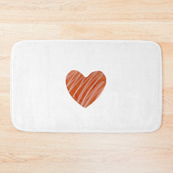 Item preview, Light red textured heart watercolor hand drawn designed and sold by Yana Mustafina | Boho Soulful Designs.