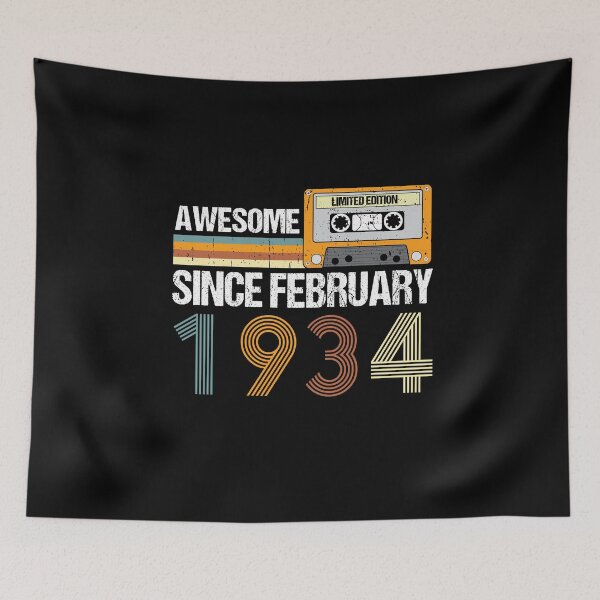Item preview, Awesome Since February 1934 | 89th Birthday Gifts | 89 Years Old Gifts designed and sold by AMINE  ★★★★★.