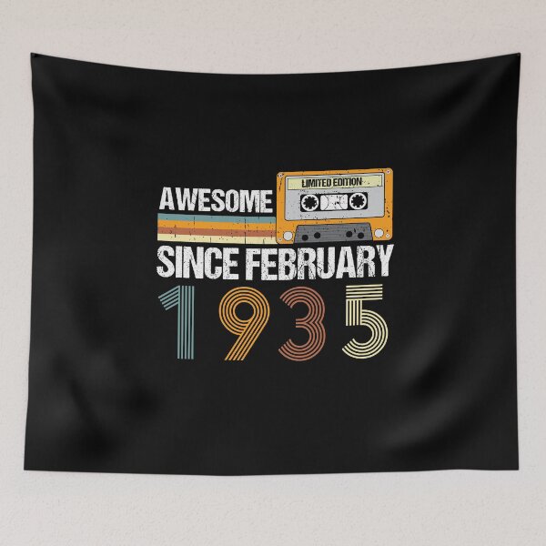 Item preview, Awesome Since February 1935 | 88th Birthday Gifts | 88 Years Old Gifts designed and sold by AMINE  ★★★★★.