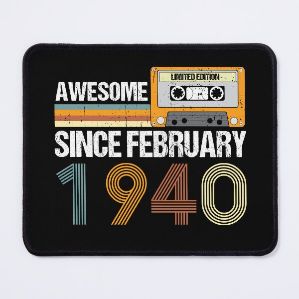 Item preview, Awesome Since February 1940 | 83th Birthday Gifts | 83 Years Old Gifts designed and sold by AMINE ★★★★★.