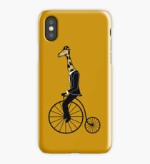 Penny-farthing Giraffe iPhone Case/Skin