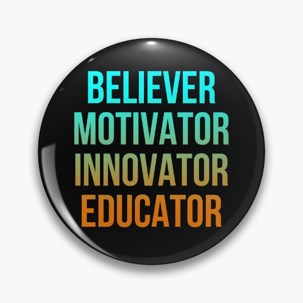 Item preview, Believer motivator innovator educator | Motivational quotes sayings designed and sold by Shambusiness.