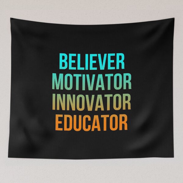 Item preview, Believer motivator innovator educator | Motivational quotes sayings designed and sold by Shambusiness.