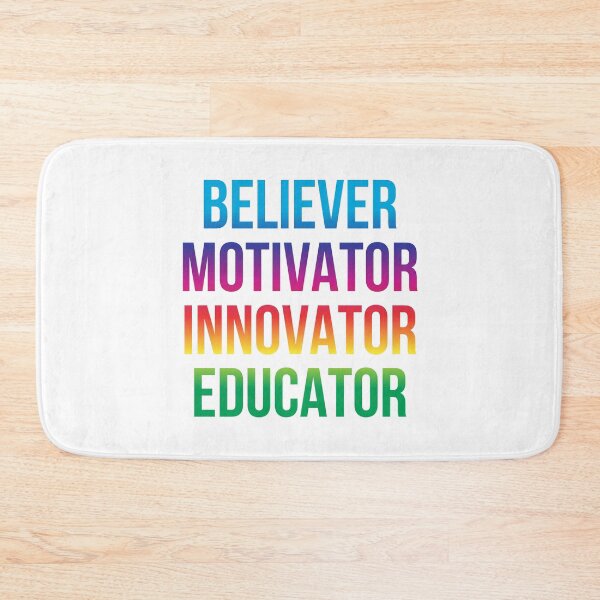 Item preview, Believer motivator innovator educator | Motivational quotes sayings designed and sold by Shambusiness.