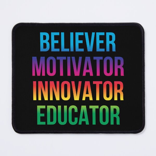 Item preview, Believer motivator innovator educator | Motivational quotes sayings designed and sold by Shambusiness.