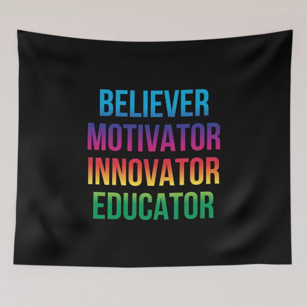 Item preview, Believer motivator innovator educator | Motivational quotes sayings designed and sold by Shambusiness.