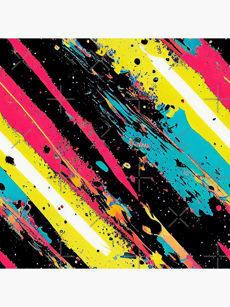 Disover Rainbow Paint Splatter #5 Premium Matte Vertical Poster