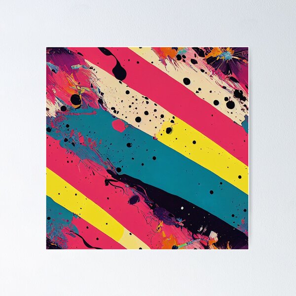 Item preview, Pink and Blue Paint Splatter #7 designed and sold by Unicorn Trainwreck.