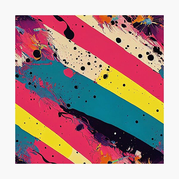 Item preview, Pink and Blue Paint Splatter #7 designed and sold by Unicorn Trainwreck.