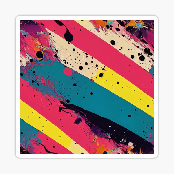 Item preview, Pink and Blue Paint Splatter #7 designed and sold by Unicorn Trainwreck.