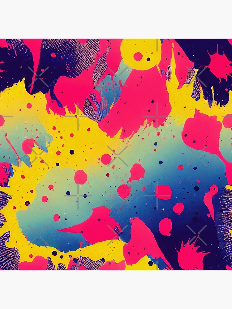 Disover Rainbow Paint Splatter #10 Premium Matte Vertical Poster