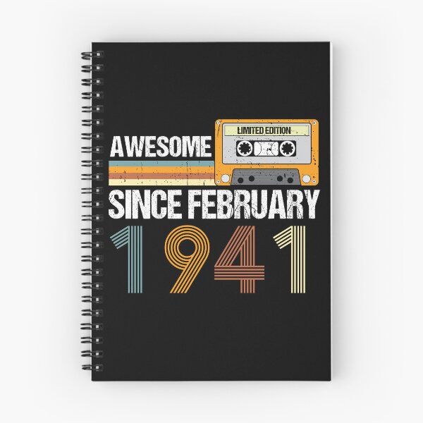 Item preview, Awesome Since February 1941 | 82th Birthday Gifts | 82 Years Old Gifts designed and sold by AMINE  ★★★★★.