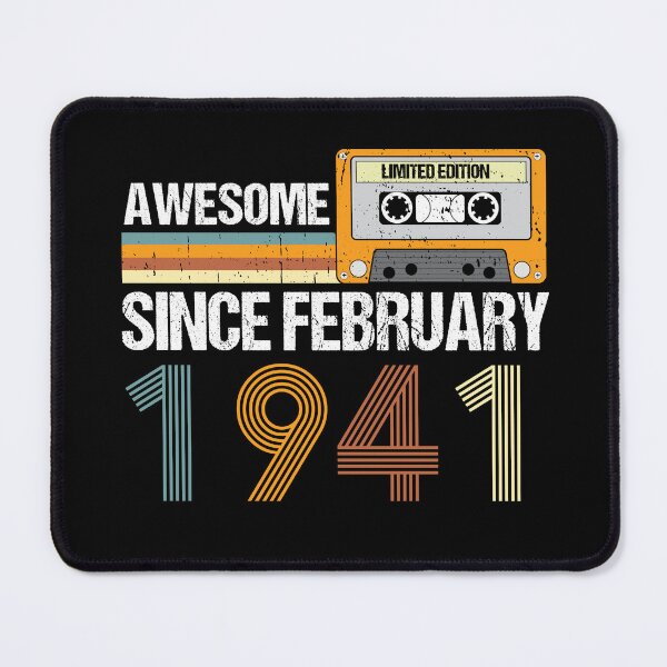 Item preview, Awesome Since February 1941 | 82th Birthday Gifts | 82 Years Old Gifts designed and sold by AMINE  ★★★★★.