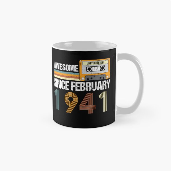 Item preview, Awesome Since February 1941 | 82th Birthday Gifts | 82 Years Old Gifts designed and sold by AMINE  ★★★★★.