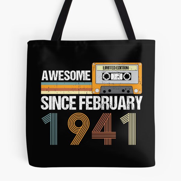 Item preview, Awesome Since February 1941 | 82th Birthday Gifts | 82 Years Old Gifts designed and sold by AMINE  ★★★★★.