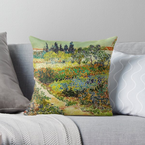 Van Gogh - Garden at Arles Throw Pillow