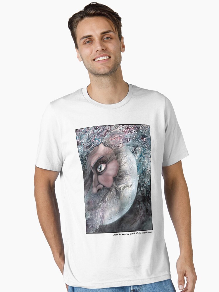 Thumbnail 1 of 7, Essential T-Shirt, Moon In Man designed and sold by dajson.