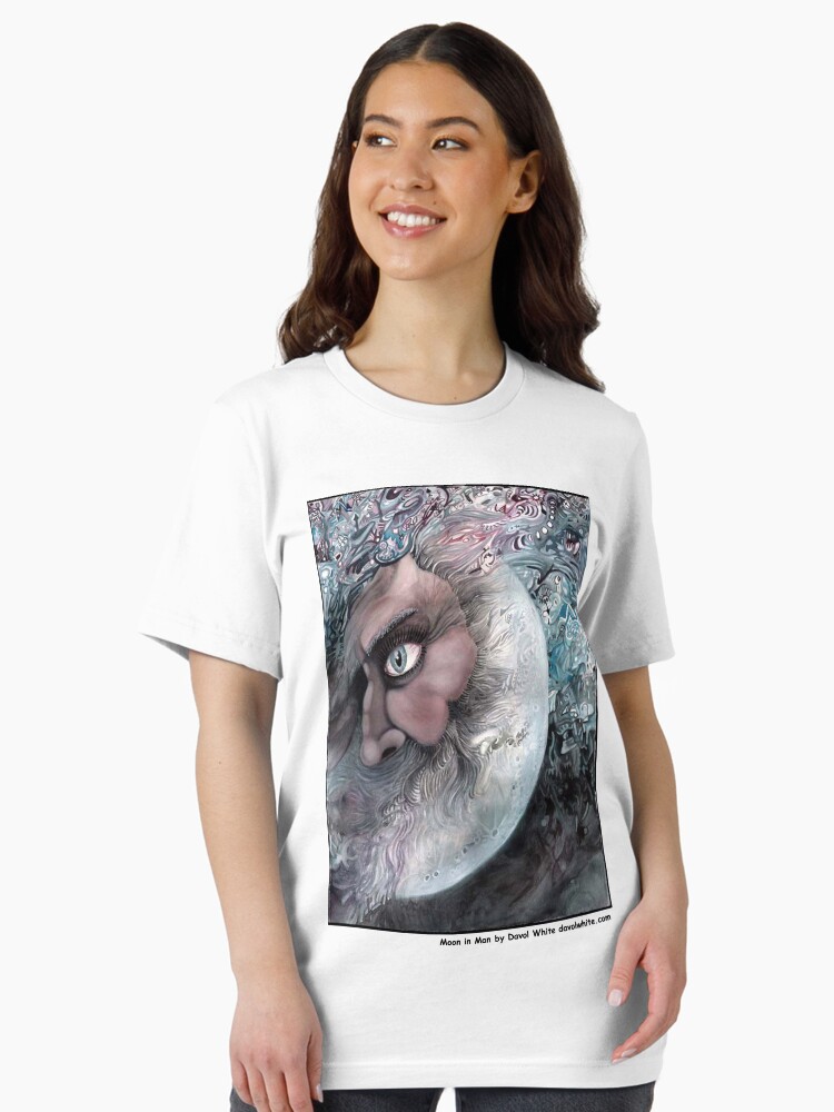Thumbnail 2 of 7, Essential T-Shirt, Moon In Man designed and sold by dajson.