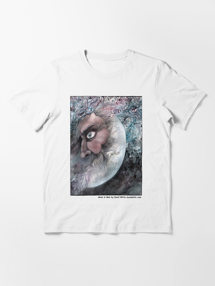 Thumbnail 2 of 7, Essential T-Shirt, Moon In Man designed and sold by Davol White.