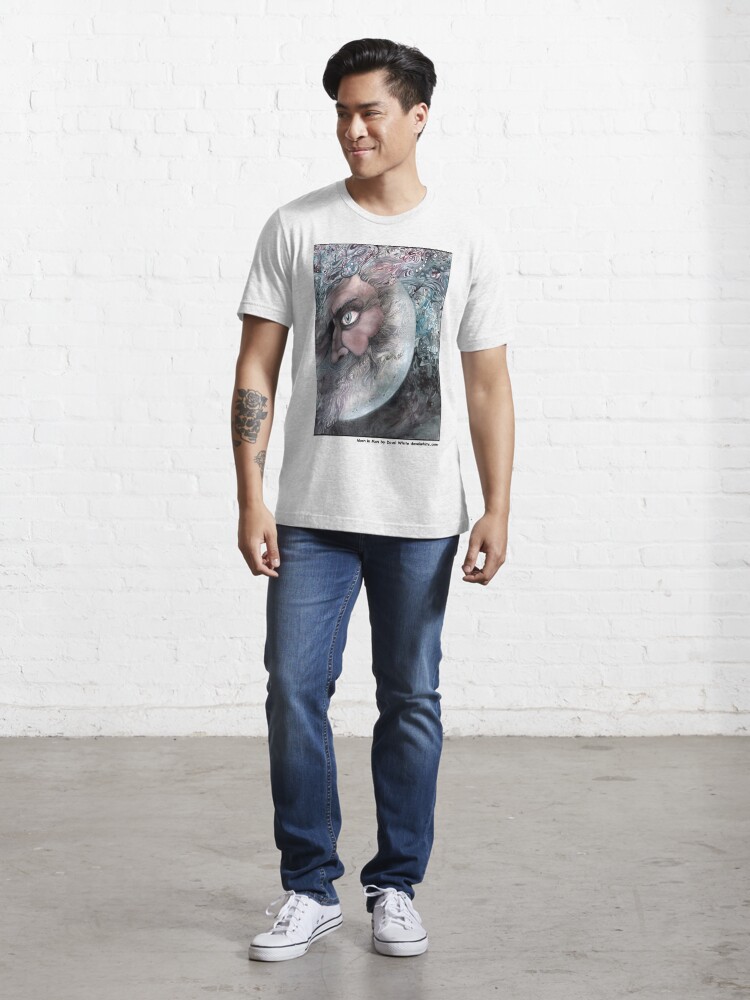 Essential T-Shirt, Moon In Man designed and sold by Davol White