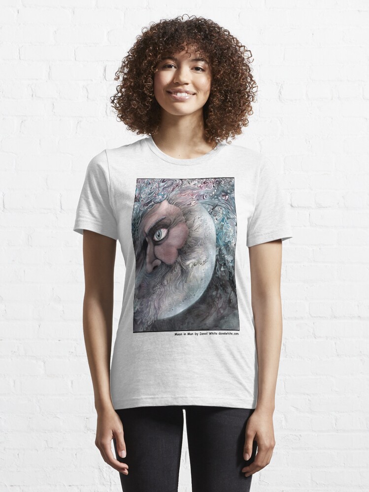 Thumbnail 6 of 7, Essential T-Shirt, Moon In Man designed and sold by Davol White.