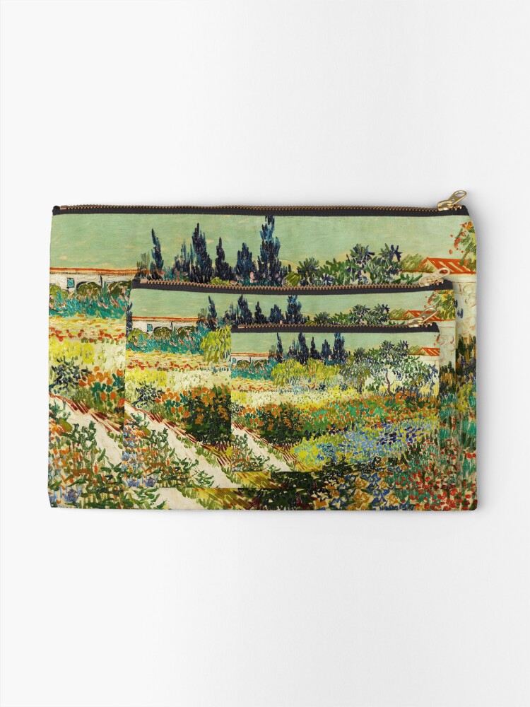 Alternate view of Van Gogh - Garden at Arles Zipper Pouch