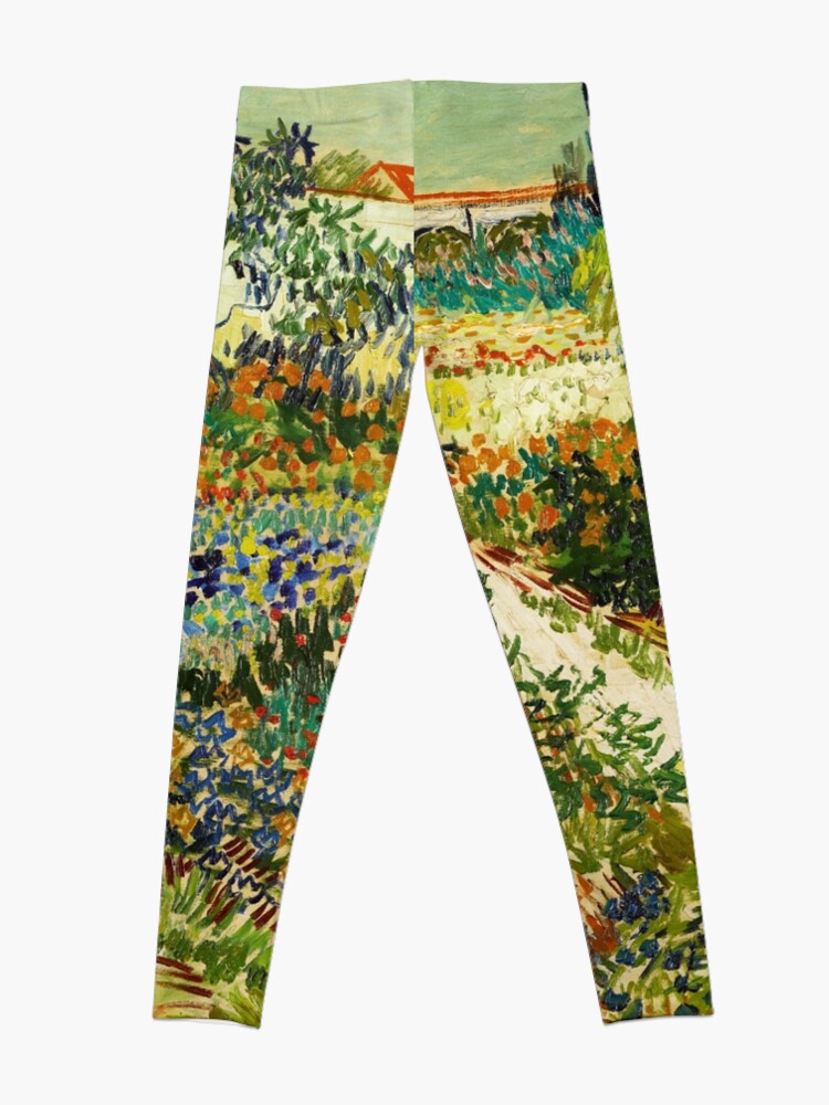 Alternate view of Van Gogh - Garden at Arles Leggings
