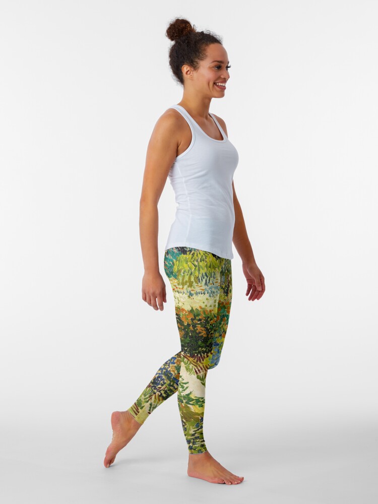 Alternate view of Van Gogh - Garden at Arles Leggings