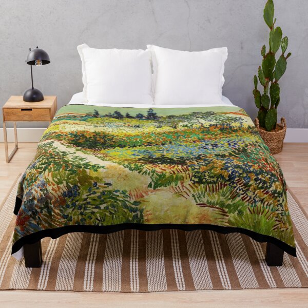 Van Gogh - Garden at Arles Throw Blanket