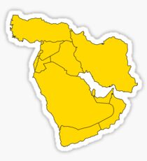 Moyen orient politique. Sticker